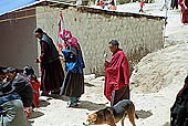 Ladakh - ladakhi attending the cham dances at Tak Tok monastery